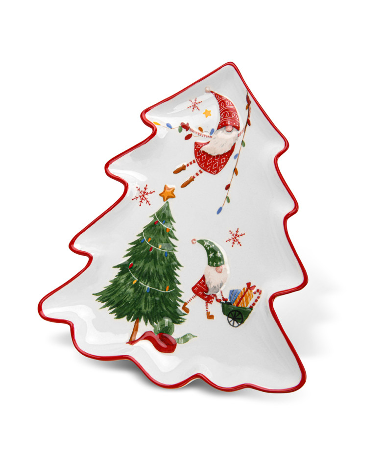 Large tree shape plate 27x23.4 cm (dolomite)