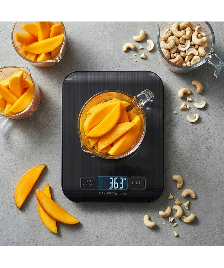 Digital kitchen scale 18×14×1.55 cm, art. 10320