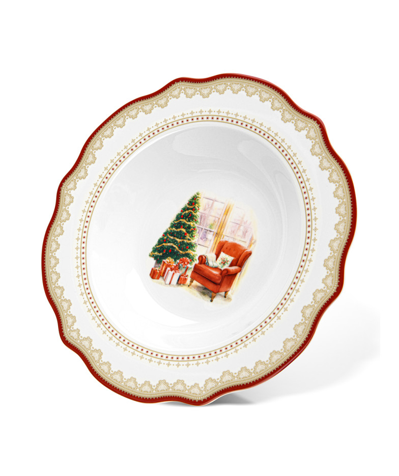 Тарелка глубокая CHRISTMAS EVE 22 см (фарфор), art. 16028