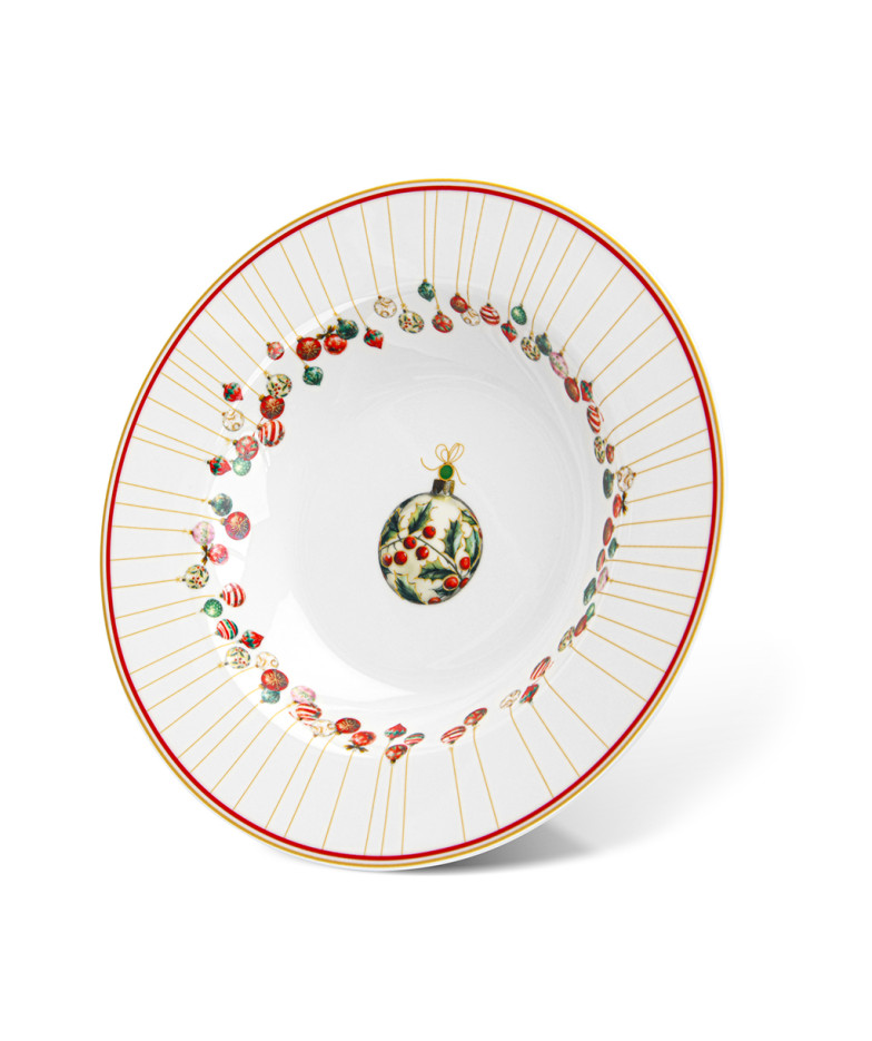 Soup plate CHRISTMAS BALLS 21.5 cm (new bone china)