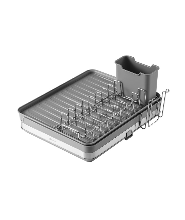 Dish drying rack 51x36.5 cm (stainless steel, plastic)