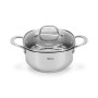 Stockpot EXCLUSIVE PRO 20x10 cm / 3.0 LTR with glass lid (stainless steel)