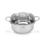 Stockpot EXCLUSIVE PRO 24x12 cm / 5.3 LTR with glass lid (stainless steel)