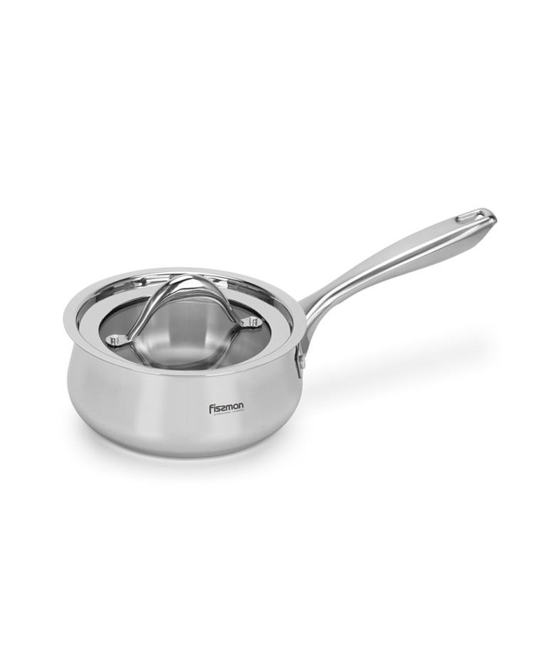 Sauce pan ABSOLUTE PRO 16x7,5 cm / 1,5 LTR with lid (stainless steel)