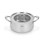 Saute pan ABSOLUTE PRO 26x7,5 cm / 3.9 LTR with glass lid (stainless steel)