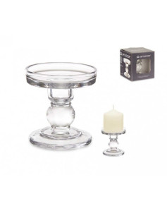Žvakidė stikl. 9*8.5cm...