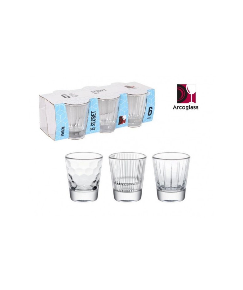 Stikliukai 50ml 6vnt SECRET