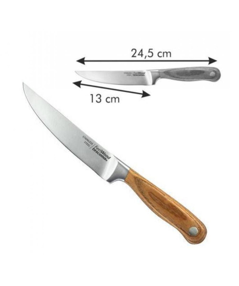 FEELWOOD VIRTUVES KNIFE  13CM, NER.TĒR./WOOD  , Tescoma