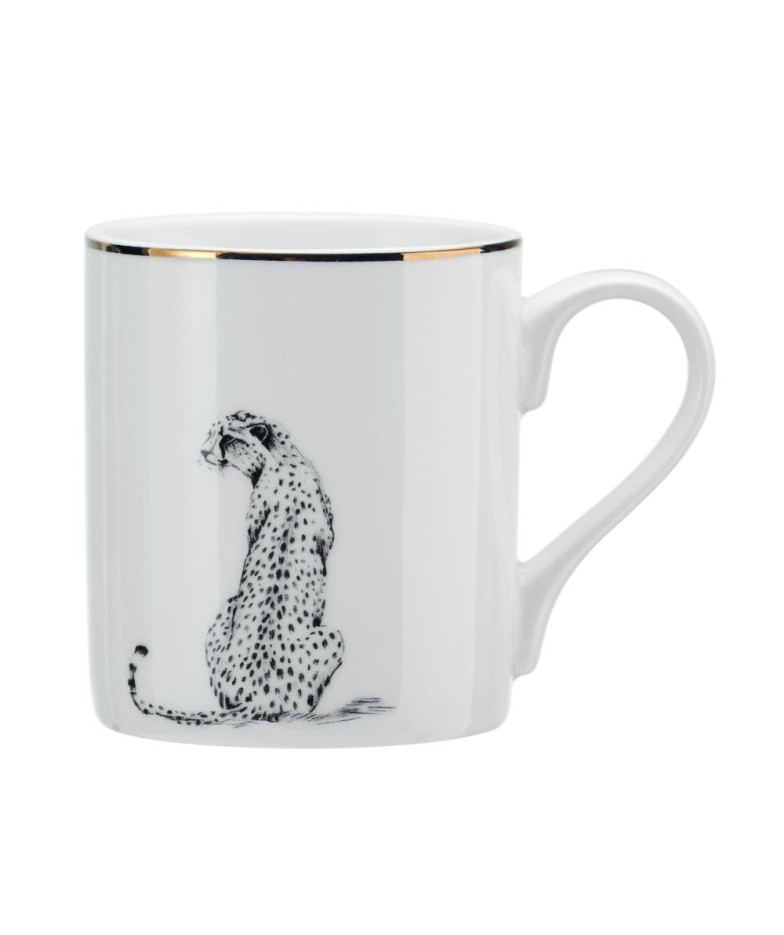 MIKASA CHEETAH MUG 280ML, WHITE AR gold  KR. DEKORU, PORCELĀNS, Mikasa