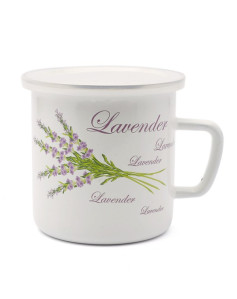 Puodukas emal. su plast....