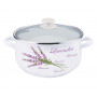 Puodas emaljētsjēts 24cm 5.0L su из стекла.крышка. LEVANDA