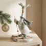 Figurine "Goose on skis" 10х6х16.5 cm (polyresin)