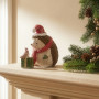 Figurine "Hedgehog with a gift" 9.5х5х8.5 cm (polyresin)