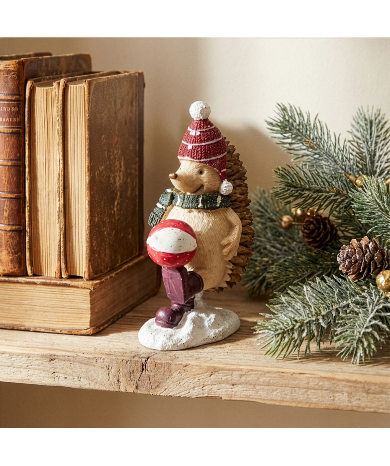 Figurine "Hedgehog with a ball" 6.5х4.5х10 cm (polyresin)