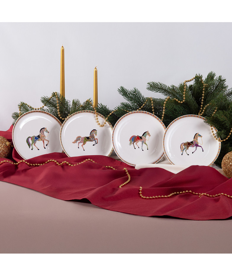 4 šķīvju komplekts ZIRGS 20 cm (porcelāns)