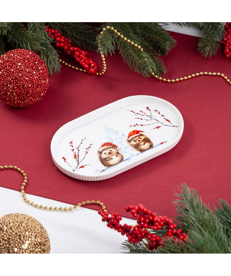 Ovāls šķīvis HEDGEHOG 23,5 × 14 cm (porcelāns)