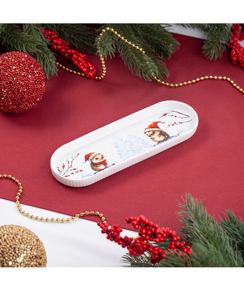 Ovāls šķīvis Hedgehog 26 × 8,5 cm (porcelāns)