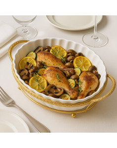 Servēšanas trauks uz metāla...