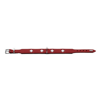 Suņa kaklasiksna Hunter Swiss Sarkans/Melns (38-43.5 cm),,,