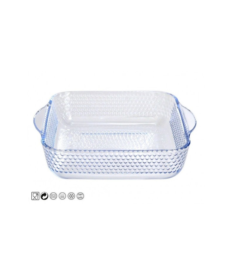 Forma cepšanai stikla 2.0L 22*22*6cm RECT