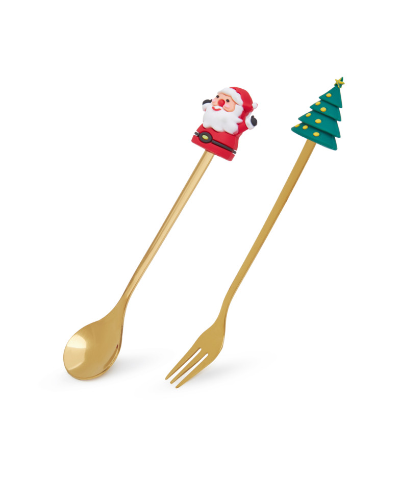 Dessert cutlery set (2 pcs) Christmas, art. 3066