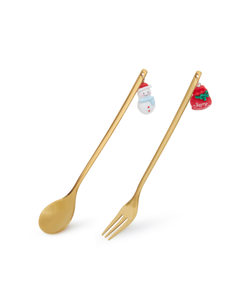 Dessert cutlery set (2 pcs) Christmas, art. 3067