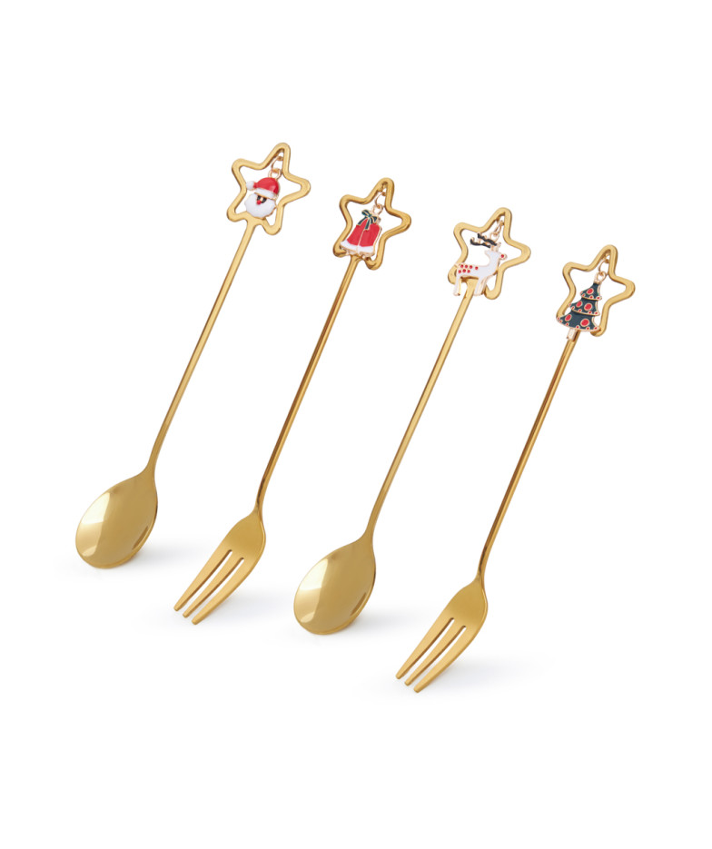 Deserta galda piederumu komplekts (4 gab.) Christmas, art. 3070