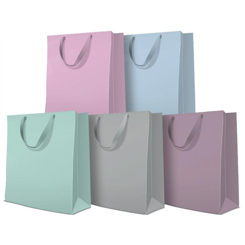 GIFT PACKAGE  LARGE 26.5X33.5X13CM MIX MONOCOLOR PASTEL, Paw Decor Collection
