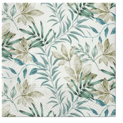 NAPKINS  33X33 NATURAL FLOW, Paw Decor Collection