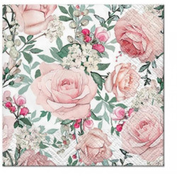 NAPKINS  25X25CM GORGEOUS ROSES, Paw Decor Collection