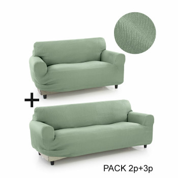 Dīvāna pārvalks Sofakover Pocket Duo Romeo 2 gb.,,,Gaiši Pelēks,