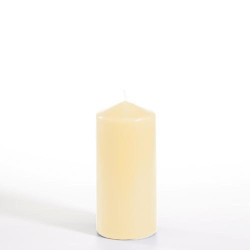 CANDLE PILLAR  6X13CM CREAM...