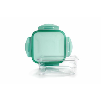 Hermetiška priešpiečių dėžutė Ibili 790408 Stiklas 800 ml 15,5 x 15,5 x 7 cm Žalia
