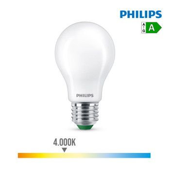 LED Spuldze Philips Ultra Efficient Led Classic 4 W 60 W E27 840 lm Balts (4000 K),,,
