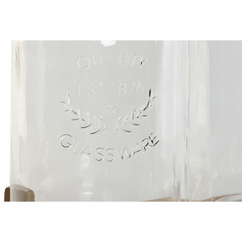 Gėrimų dozatorius Home ESPRIT Silikoninis Bambukas Stiklas Plastmasinis 5,5 L 37 x 25 x 46 cm