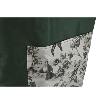 Garden waste bag Home ESPRIT White Green Cotton 40 x 40 x 60 cm,,,
