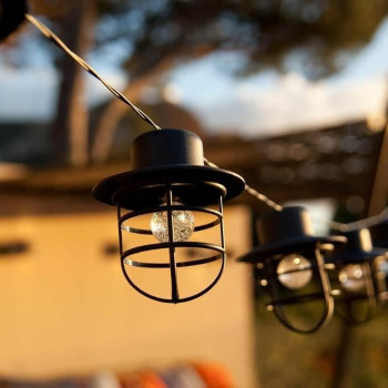 LED gaismu vītne Lumisky Detroit Balts Melns Ziedu,,,