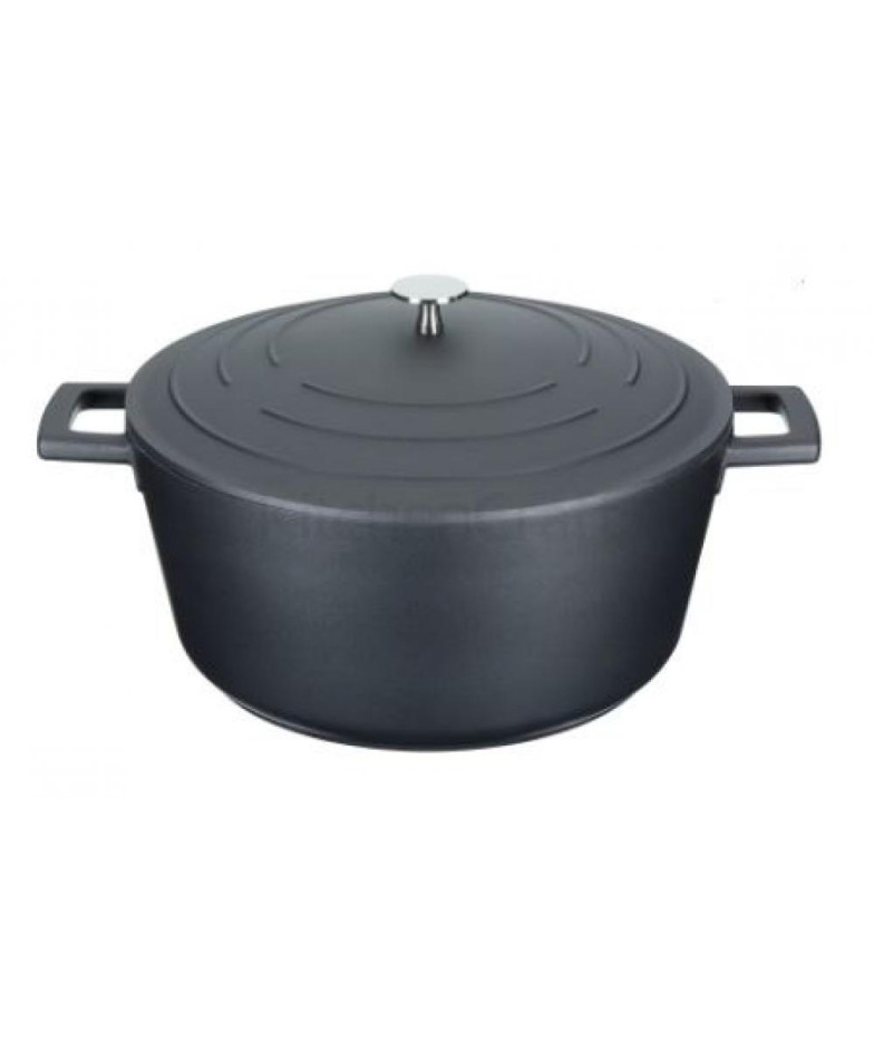 MASTERCLASS PAN  AR COVER  5L, 28CM MELNS, LIETAIS ALUMĪNIJS, Masterclass