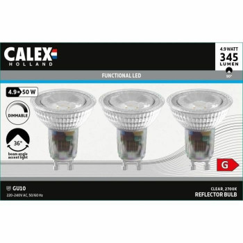 LED Spuldze Calex Balts G 4,9 W (2700 K),,,
