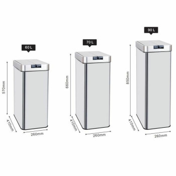 Waste bin Kitchen Move Grey 60 L,,,