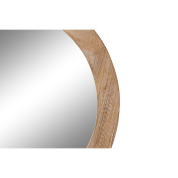 Настенное зеркало DKD Home Decor Коричневый Натуральный Alpino 66 x 5 x 66 cm