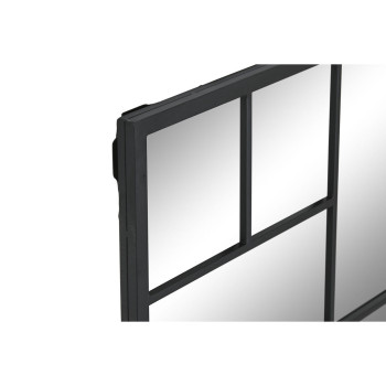 Настенное зеркало Home ESPRIT Чёрный 90 x 2 x 90 cm
