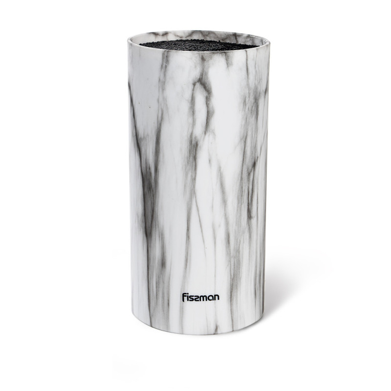 Kitchen knife organizer 10x22 cm round, color MARBLE (plastic)