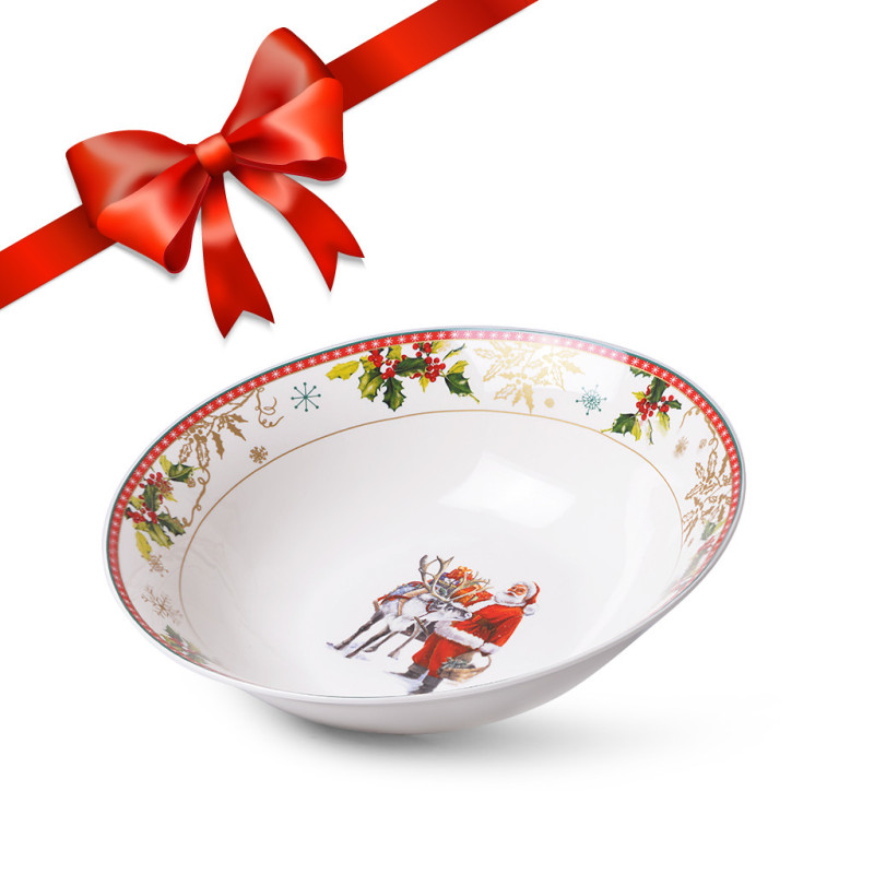Salātu bļoda CHRISTMAS 23,3 cm (porcelāns)