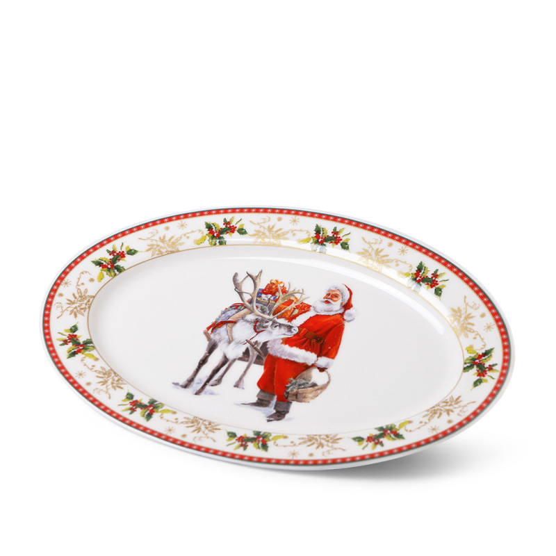 Oval plate CHRISTMAS 30.8x21.2 cm (new bone china)