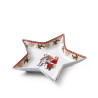 Servēšanas šķīvis zvaigznes formā CHRISTMAS 19 cm (porcelāns)