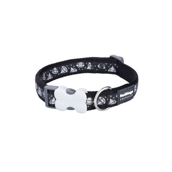 Dog collar Red Dingo STYLE DIAMOND 15 mm x 24-36 cm Black,,,