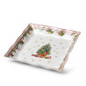 Kvadrātformas šķīvis NEW YEAR 22x22 cm (porcelāns)