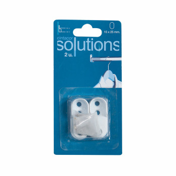 Поддержка стержня шкафа Stor Planet Cintacor Белый овальная 15 x 25 mm (2 штук)