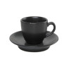 SEASONS black  Cup  ar saucer 80ml, Porland